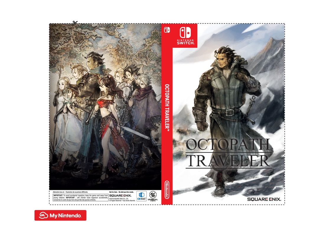 Octopath Traveler Other (Alternate Keep Case Cover Set - My Nintendo (2018-07-18)): Olberic (The Warrior)