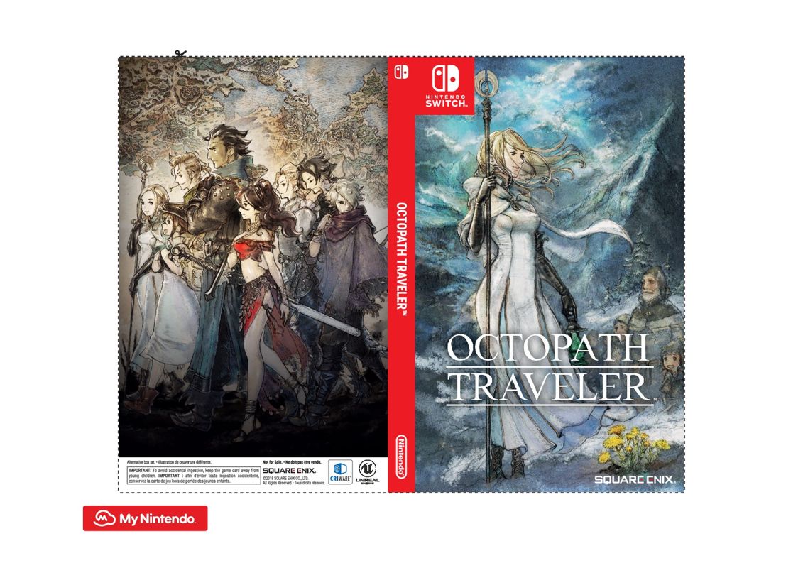 Octopath Traveler Other (Alternate Keep Case Cover Set - My Nintendo (2018-07-18)): Ophilia (The Cleric)