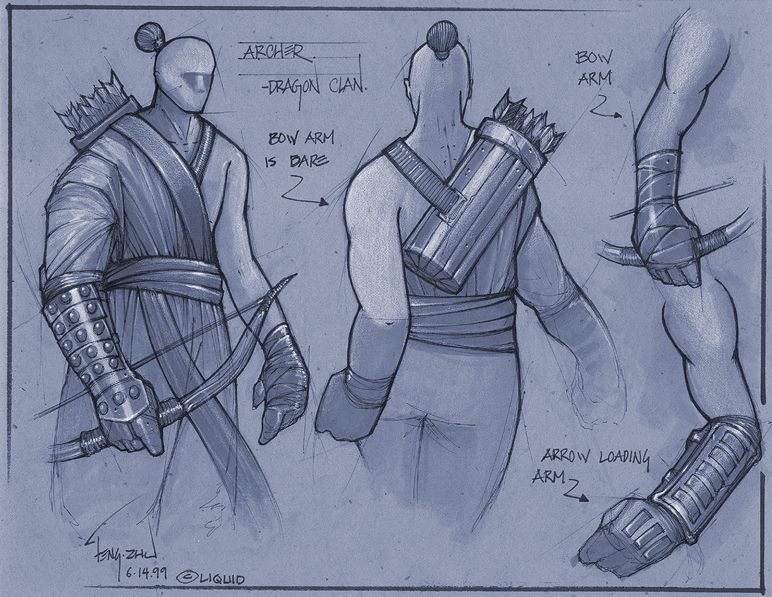 Battle Realms Concept Art (Battle Realms Webkits 1-3): Dragon Archer