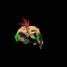 Battle Realms Other (Official Battle Realms Website): Wolf Brawler (animated GIF) from animations.zip