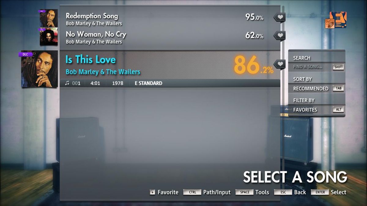 Rocksmith: All-new 2014 Edition - Bob Marley & The Wailers: Is This Love Screenshot (Steam)