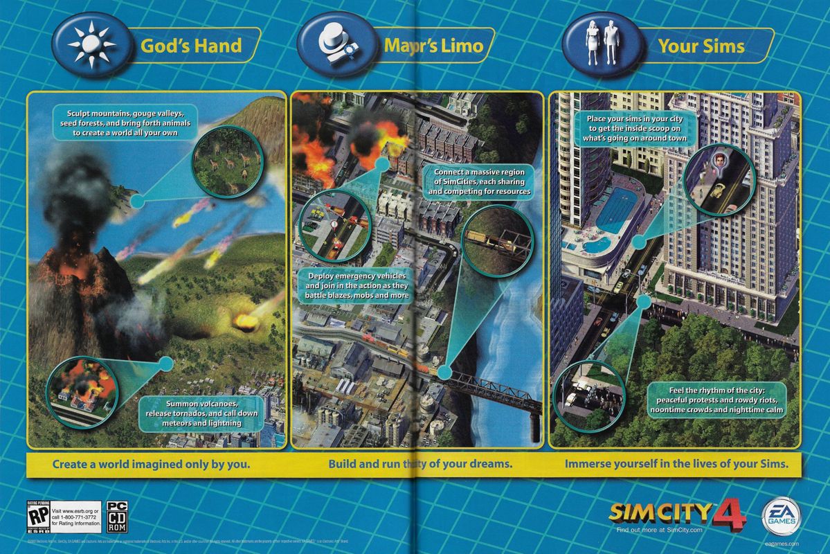 SimCity 4 Magazine Advertisement (Magazine Advertisements): PC Gamer (United States), Issue 103 (November 2002)