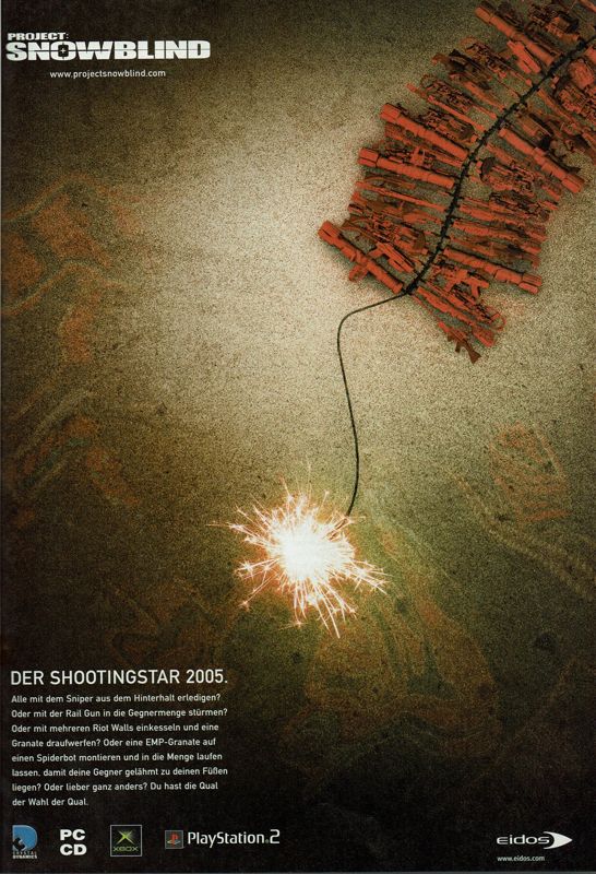 Project: Snowblind Magazine Advertisement (Magazine Advertisements): PC Powerplay (Germany), Issue 01/2005