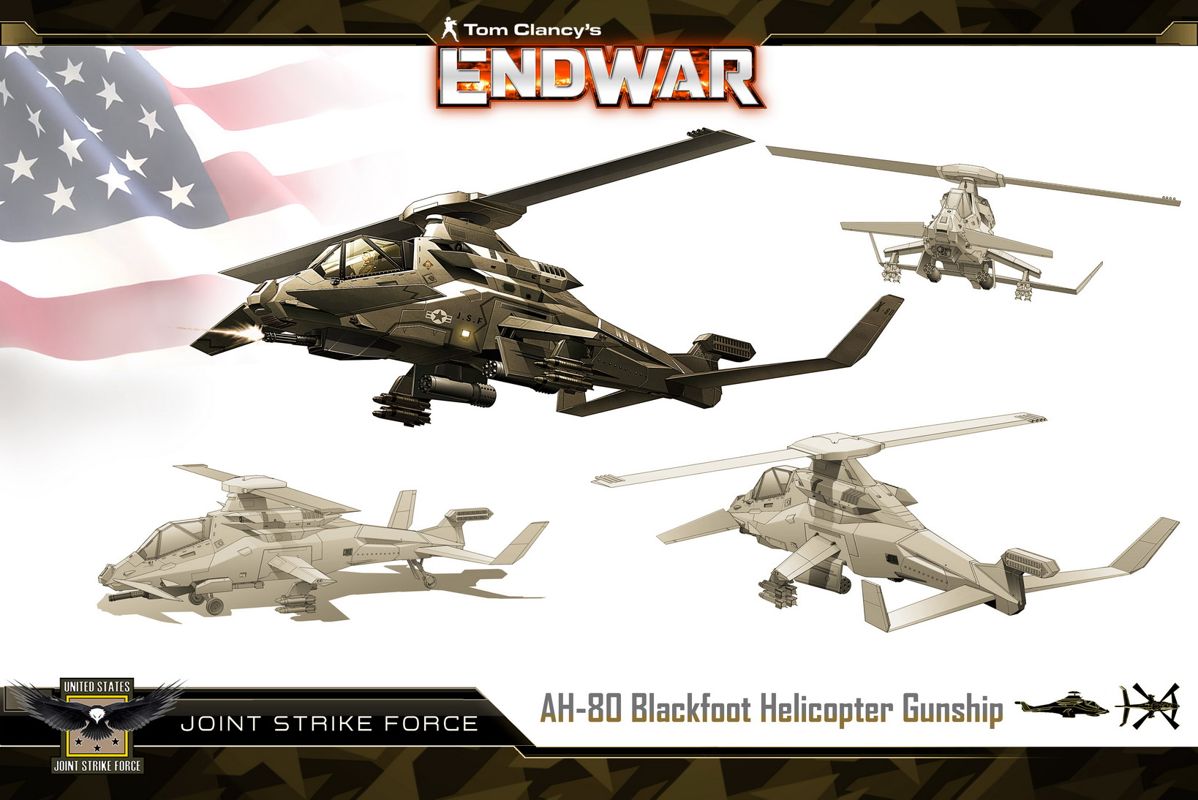 Tom Clancy's EndWar Concept Art (EndWar Fansite Kit): JSF Gunship