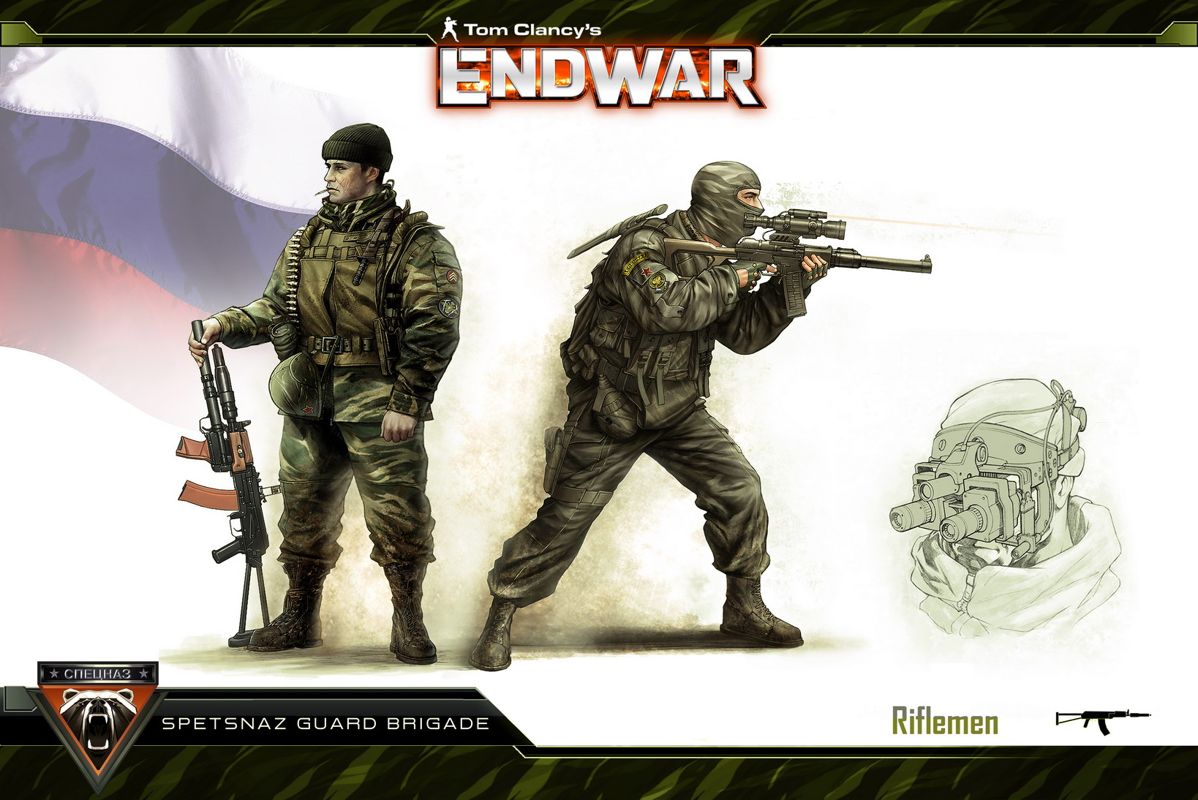 Tom Clancy's EndWar Concept Art (EndWar Fansite Kit): SGB Riflemen