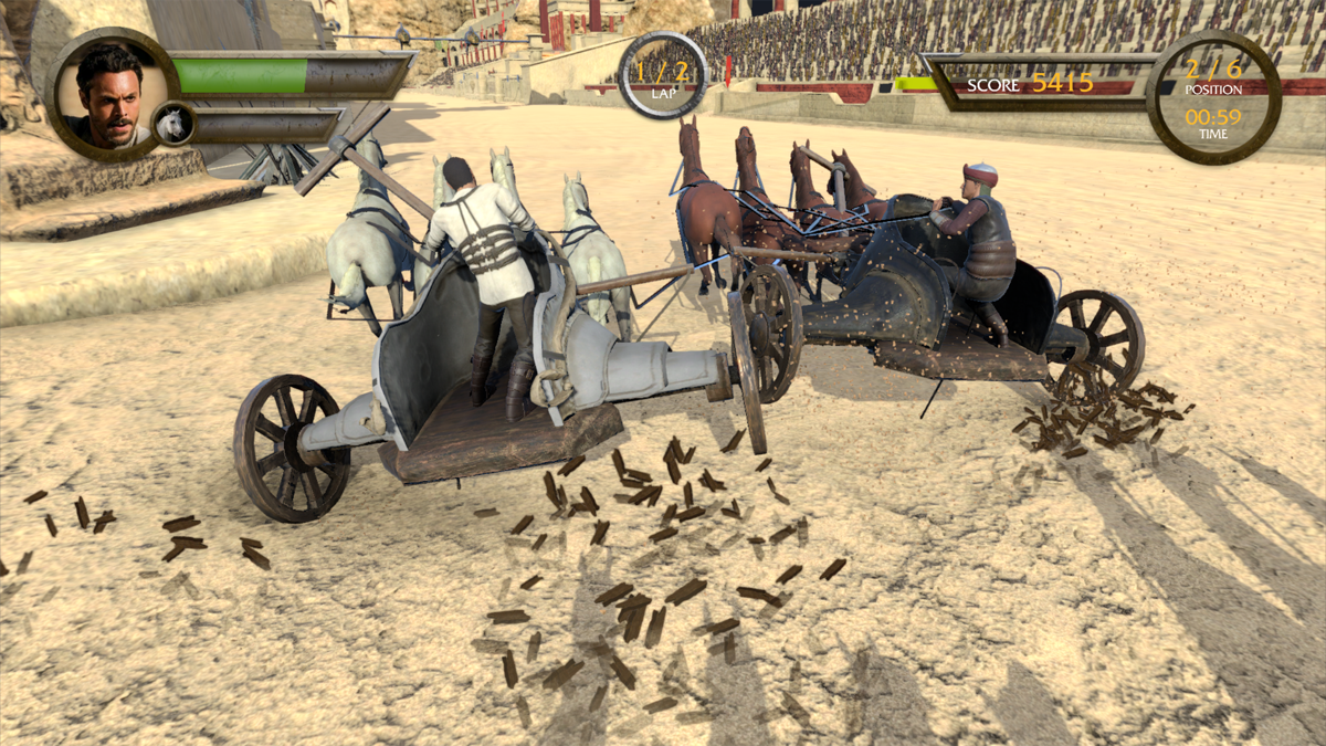 Ben-Hur Screenshot (Xbox.com product page): Ramming an enemy
