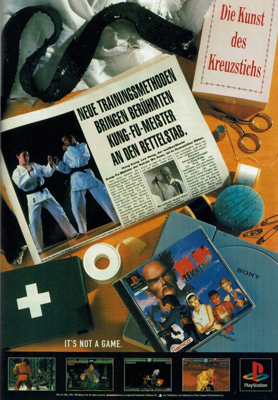 Tekken 2 Magazine Advertisement (Magazine Advertisements): PC Player (Germany), Issue 11/1996