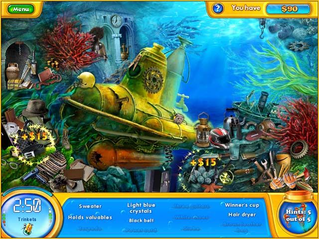 Fishdom H2O: Hidden Odyssey Screenshot (Big Fish Games)