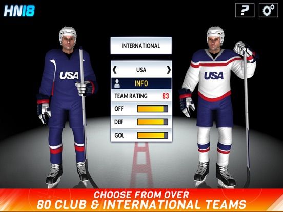 Hockey Nations 18 Screenshot (iTunes Store)