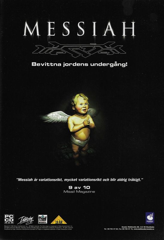 Messiah Magazine Advertisement (Magazine Advertisements): PC Gamer (Sweden), Issue 40 (April 2000)