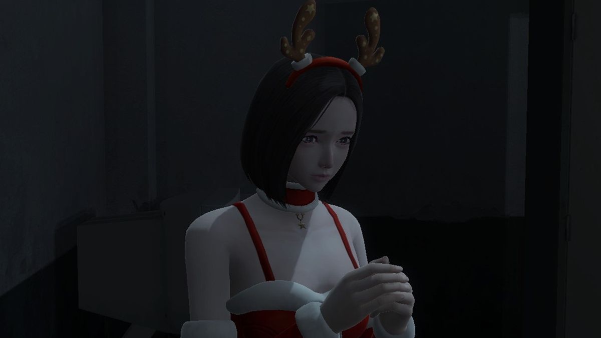 White Day: A Labyrinth Named School - Christmas Costume: Ji-Hyeon Seol Screenshot (Steam)