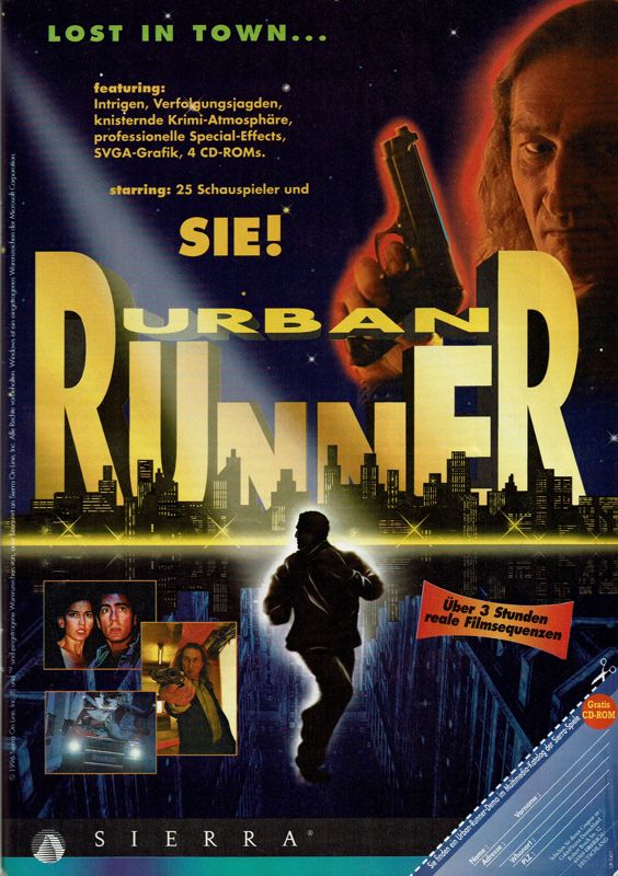Urban Runner Magazine Advertisement (Magazine Advertisements): PC Player (Germany), Special Issue "Die besten Strategiespiele" (1997)