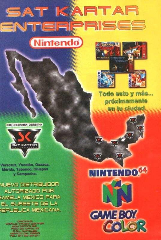 Perfect Dark Magazine Advertisement (Magazine Advertisements): Club Nintendo (Editorial Televisa, Mexico), Issue 107 (Year #9, No. 10 - October 2000)