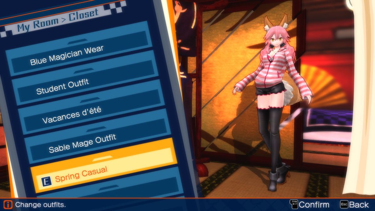 Fate/EXTELLA: The Umbral Star - Spring Casual Screenshot (Steam)