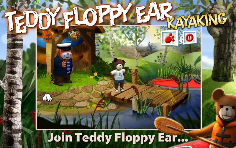 Teddy Floppy Ear: Kayaking Screenshot (iTunes Store)