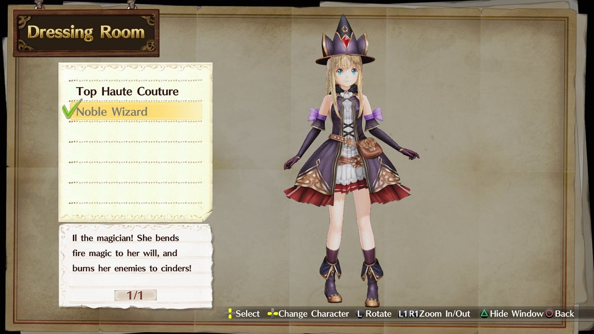Atelier Firis: The Alchemist and the Mysterious Journey - Costume: Noble Wizard Screenshot (PlayStation Store (UK))
