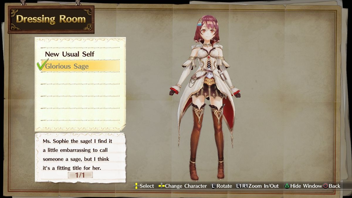 Atelier Firis: The Alchemist and the Mysterious Journey - Costume: Glorious Sage Screenshot (PlayStation Store (UK))