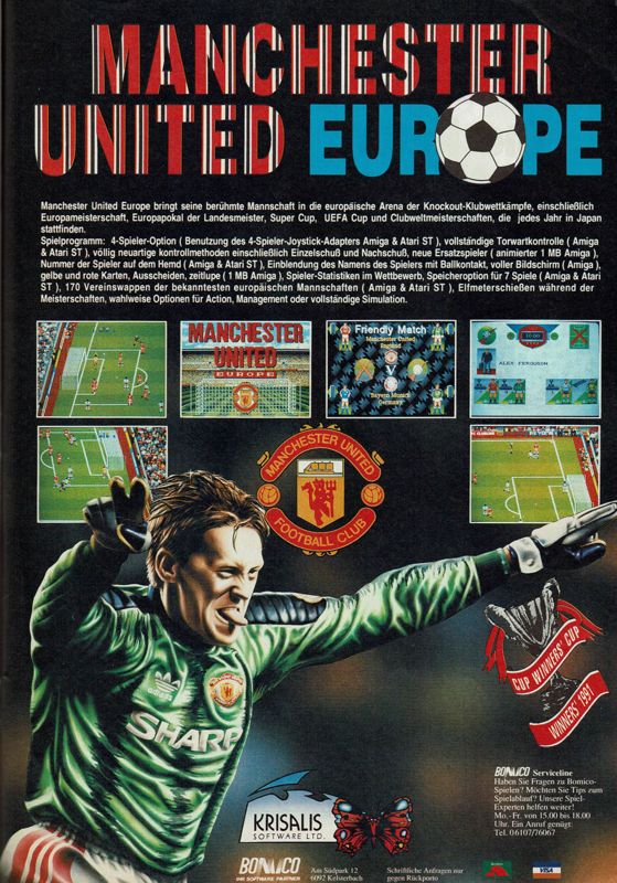 MicroLeague Action Sports Soccer Magazine Advertisement (Magazine Advertisements): Power Play (Germany), Issue 09/1991