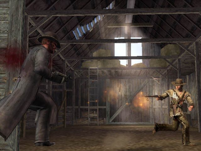 Gun Screenshot (Activision 2005 Press Kit CD): Colton dispatches an enemy