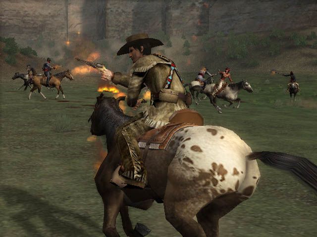 Gun Screenshot (Activision 2005 Press Kit CD): Horse action