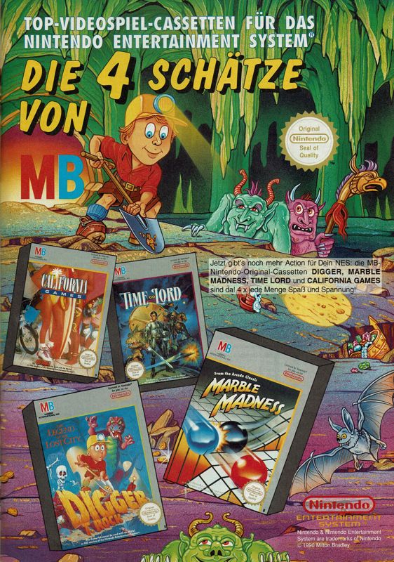 Marble Madness Magazine Advertisement (Magazine Advertisements): Power Play (Germany), Issue 11/1991
