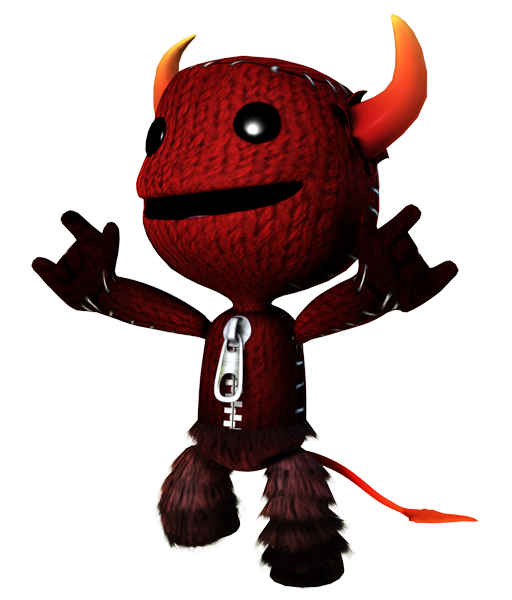 LittleBigPlanet Render (LittleBigPlanet Fansite Kit 2.0): Sackboy little devil