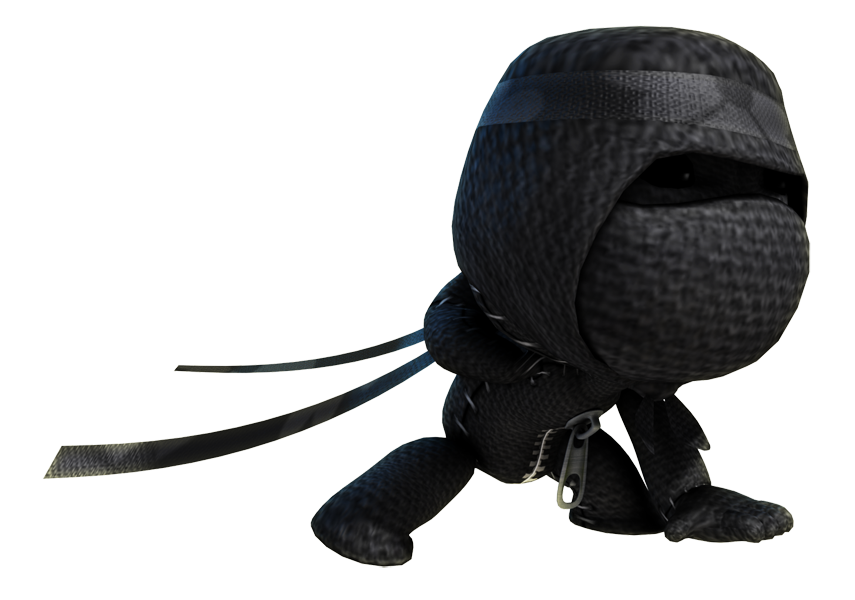 LittleBigPlanet Render (LittleBigPlanet Fansite Kit 2.0): Sackboy ninja