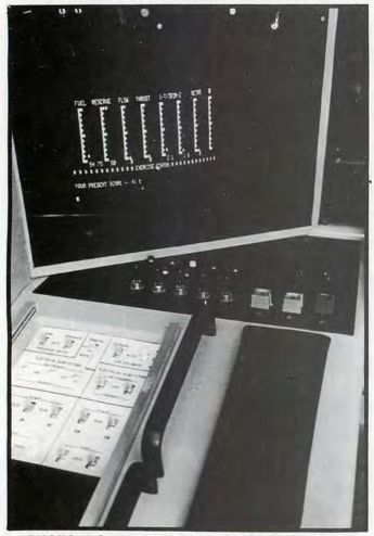 SFS Walletsize: Spaceship Simulator Other (Byte Magazine Vol. 3 No. 02 February 1977): Some port side controls and displays. Hardware photograph