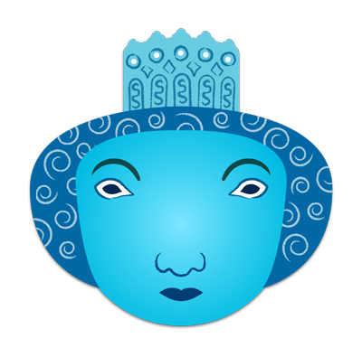 LittleBigPlanet Other (LittleBigPlanet Fansite Kit 2.0): Blue Face sticker
