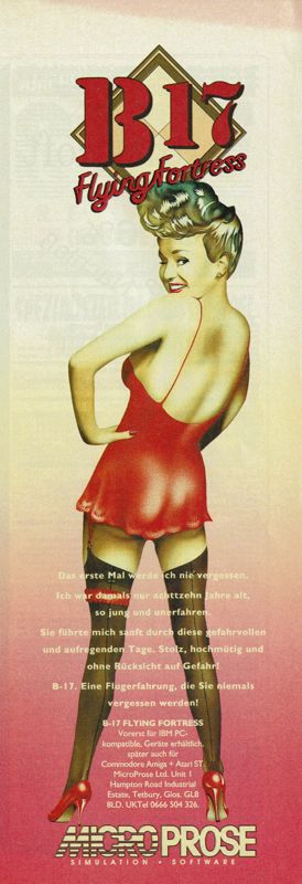 B-17 Flying Fortress Magazine Advertisement (Magazine Advertisements): Power Play (Germany), Issue 07/1992