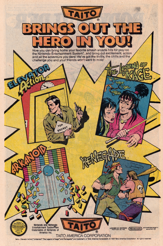 Elevator Action Magazine Advertisement (Magazine Advertisements): Millennium (DC Comics, United States) Issue #5 (1987) Page 6