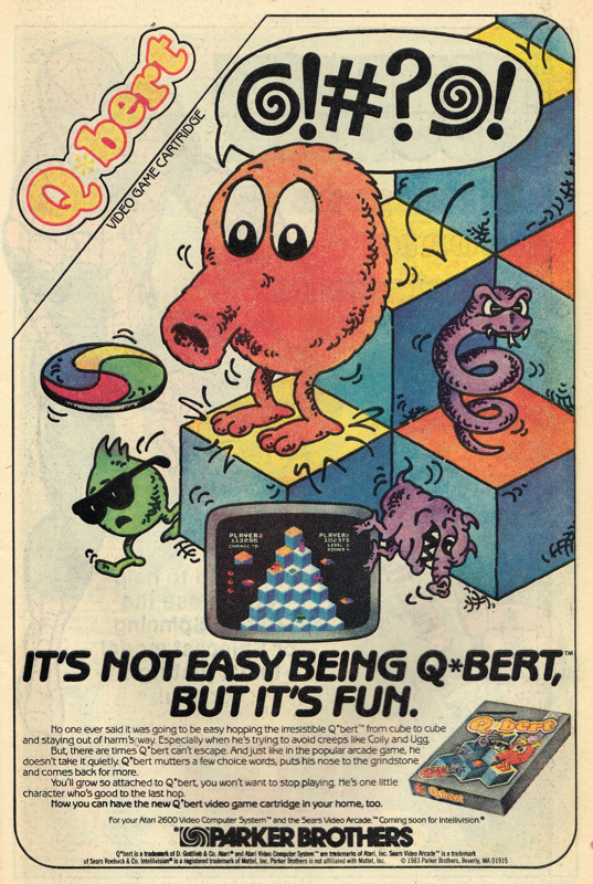 Q*bert Magazine Advertisement (Magazine Advertisements): The Fury of Firestorm: The Nuclear Man (DC Comics, United States) Issue #20 (February 1984) Page 5