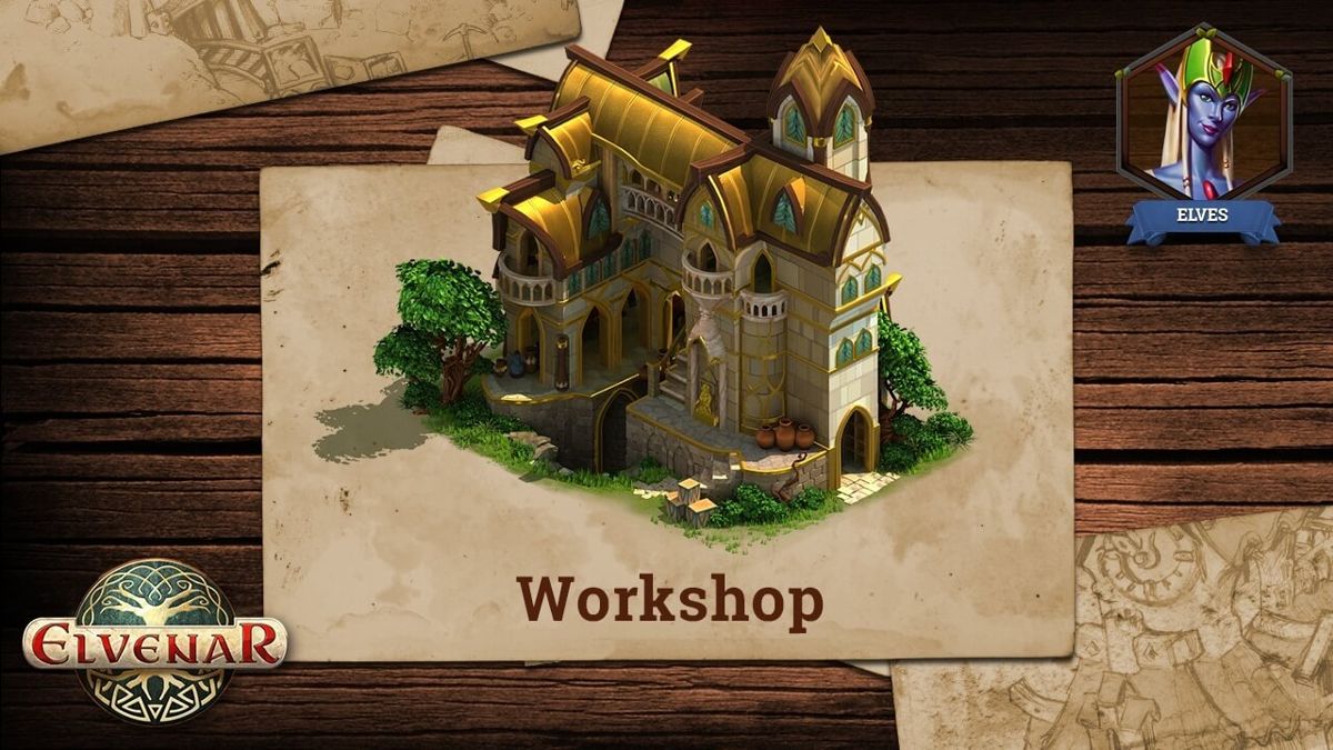 Elvenar Concept Art (Artwork from the game's website): Elven Workshop