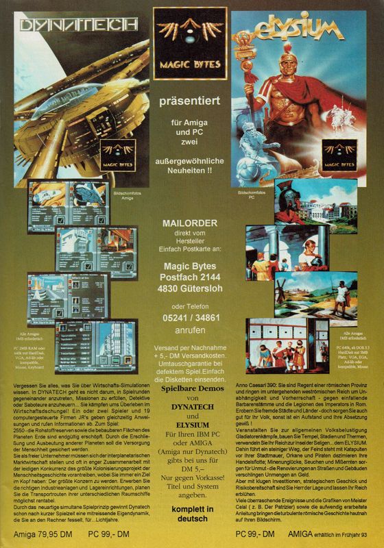 Dynatech Magazine Advertisement (Magazine Advertisements): Power Play (Germany), Issue 02/1993