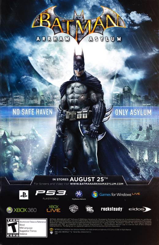 Batman: Arkham Asylum official promotional image - MobyGames