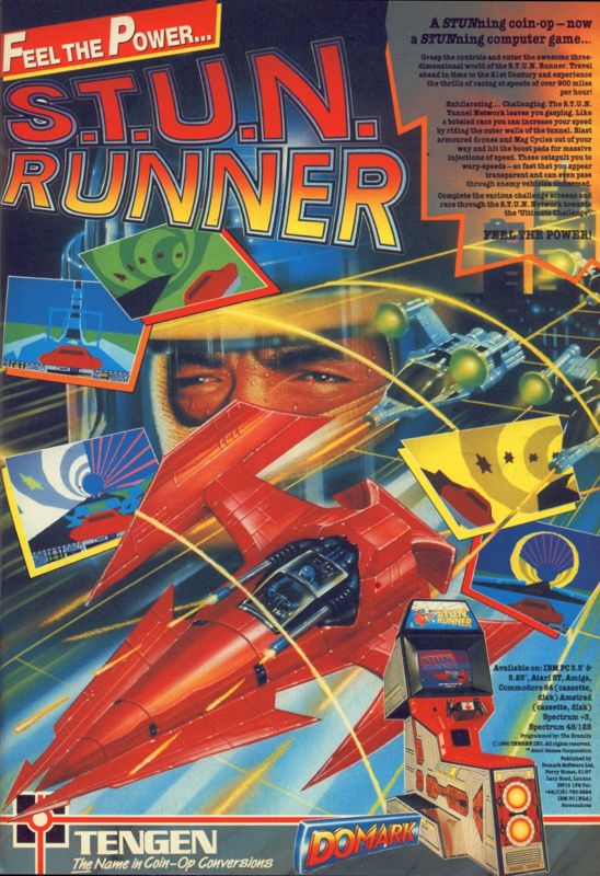 S.T.U.N. Runner Magazine Advertisement (Magazine Advertisements): CU Amiga Magazine (UK) Issue #10 (December 1990). Courtesy of the Internet Archive. Page 11