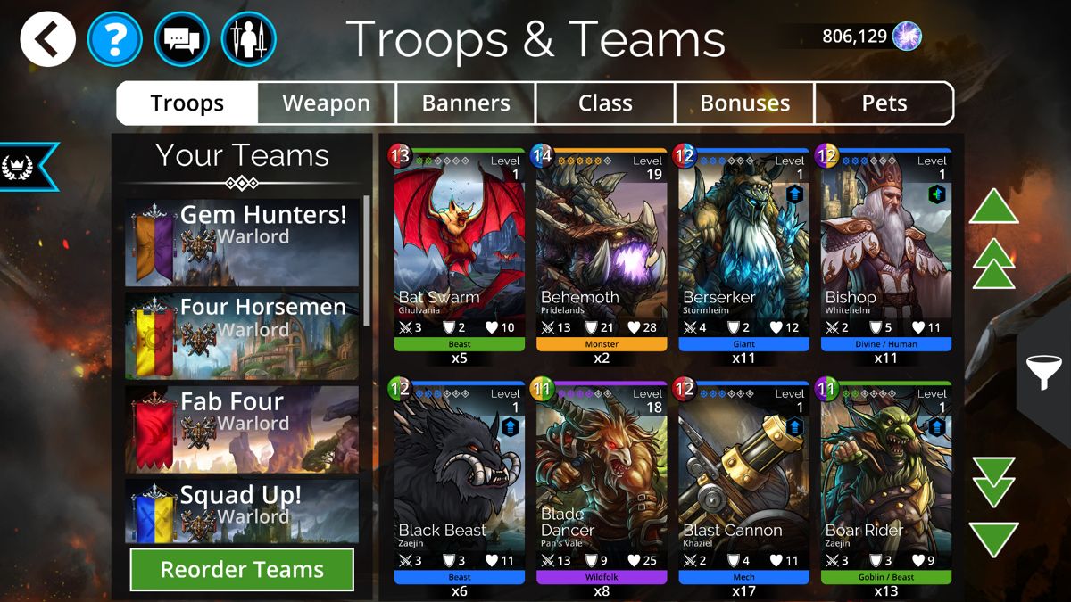 Gems of War Exclusive Pet official promotional image MobyGames