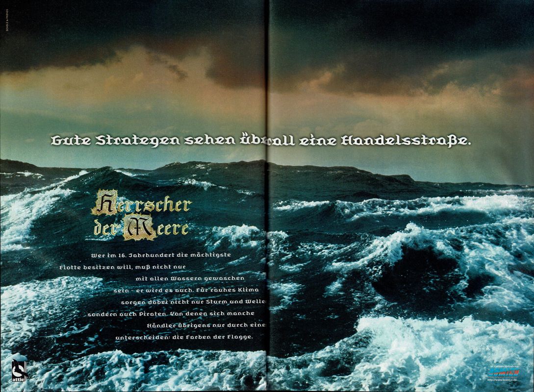 Herrscher der Meere Magazine Advertisement (Magazine Advertisements): PC Player (Germany), Issue 12/1997