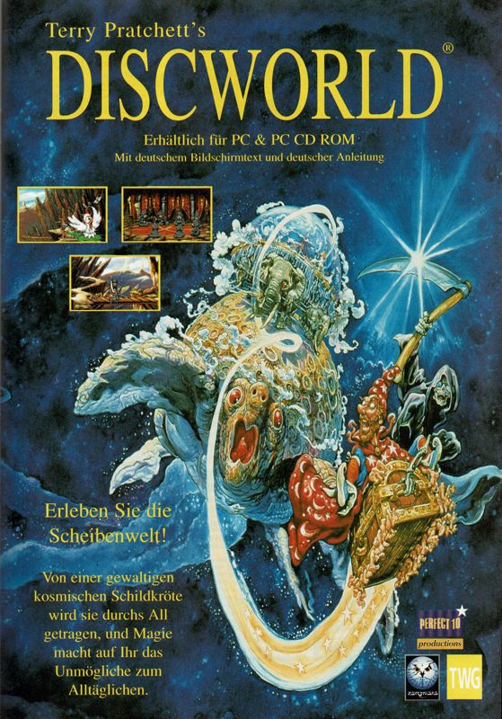 Discworld Magazine Advertisement (Magazine Advertisements): PC Player (Germany), Issue 04/1995