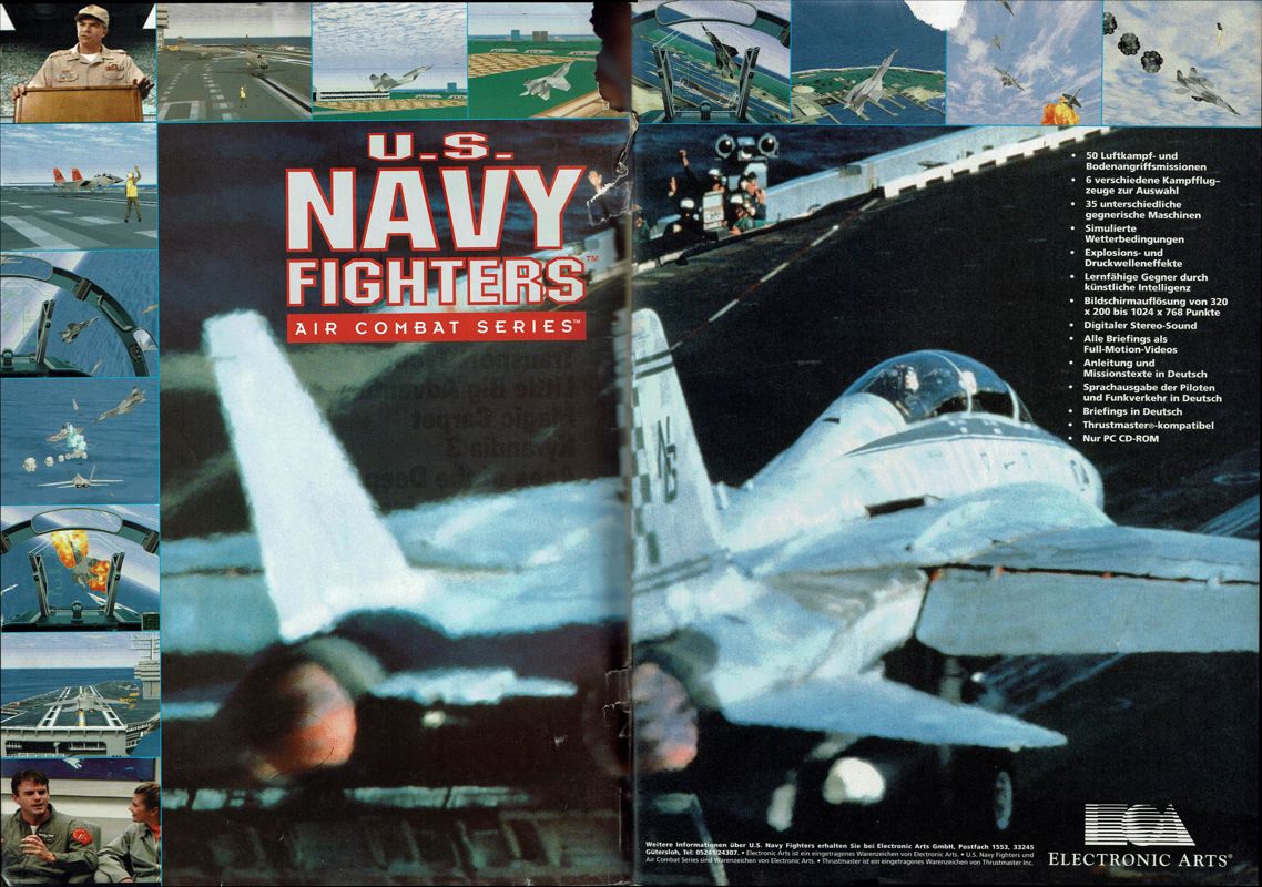 U.S. Navy Fighters Magazine Advertisement (Magazine Advertisements): PC Player (Germany), Issue 12/1994
