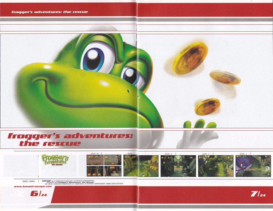 Frogger's Adventures: The Rescue Catalogue (Catalogue Advertisements): Konami PS2 catalogue 2003/04