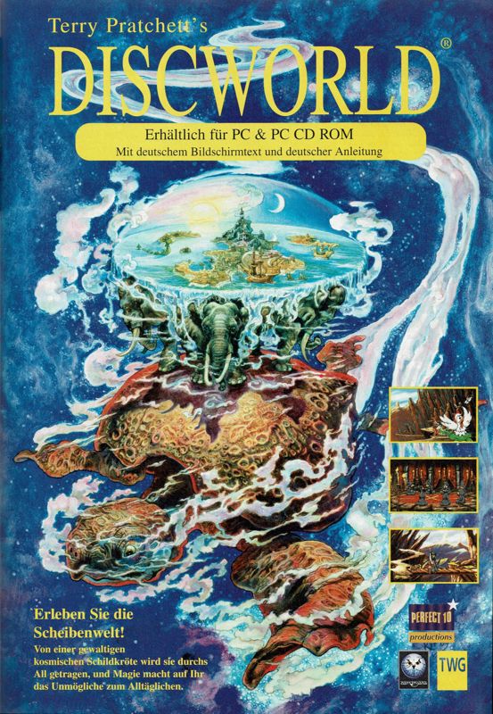 Discworld Magazine Advertisement (Magazine Advertisements): PC Player (Germany), Issue 05/1995