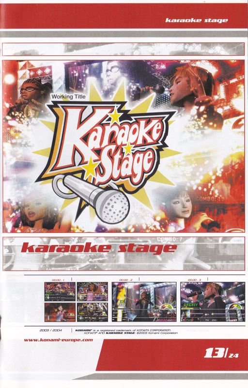 Karaoke Revolution Catalogue (Catalogue Advertisements): Konami PS2 catalogue 2003/04