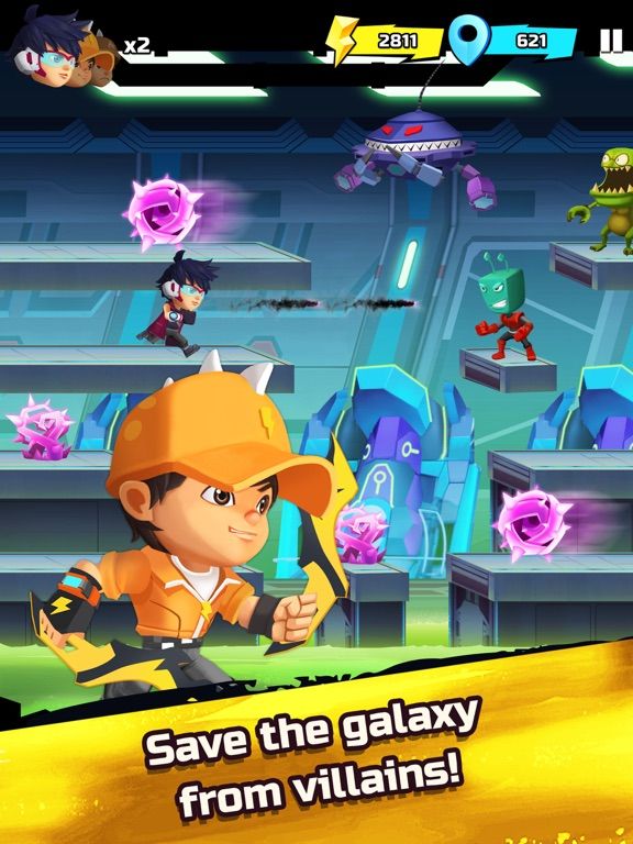 BoBoiBoy Galaxy Run Screenshot (iTunes Store)
