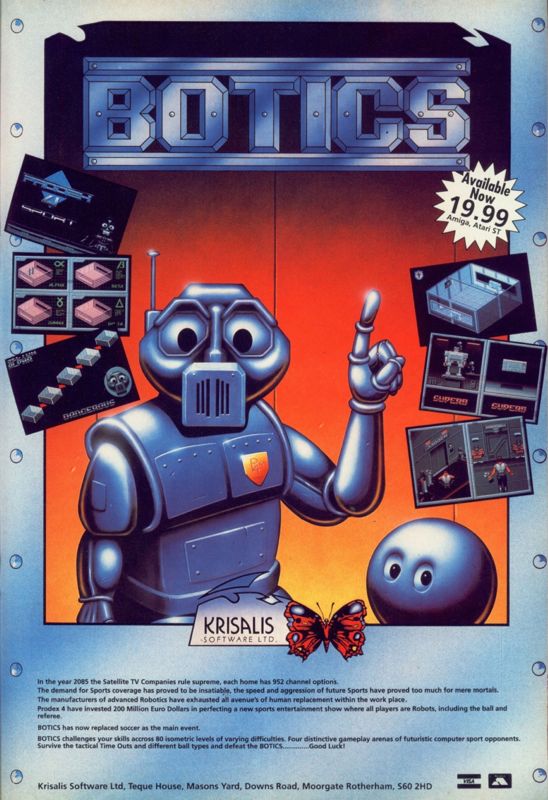 Botics Magazine Advertisement (Magazine Advertisements): CU Amiga Magazine (UK) Issue #10 (December 1990). Courtesy of the Internet Archive. Page 93