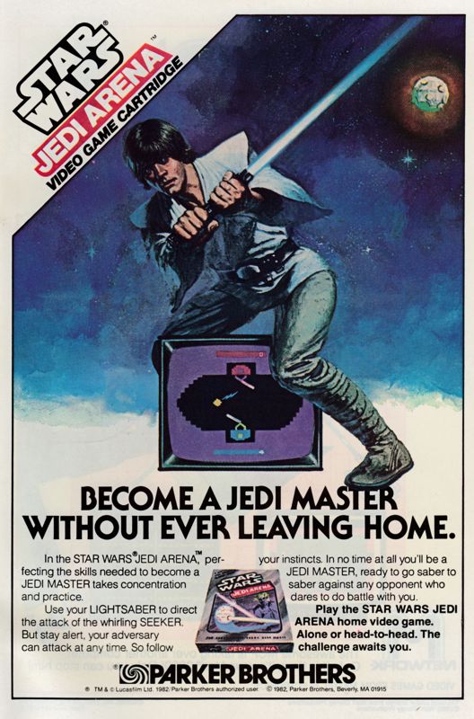 Star Wars: Jedi Arena Magazine Advertisement (Magazine Advertisements): Arak, Son of Thunder (DC, United States) Issue #22 (June 1983) Inside back cover