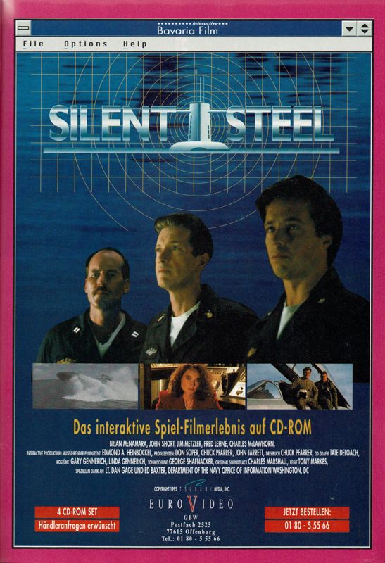 Silent Steel Magazine Advertisement (Magazine Advertisements): PC Player (Germany), Issue 11/1995