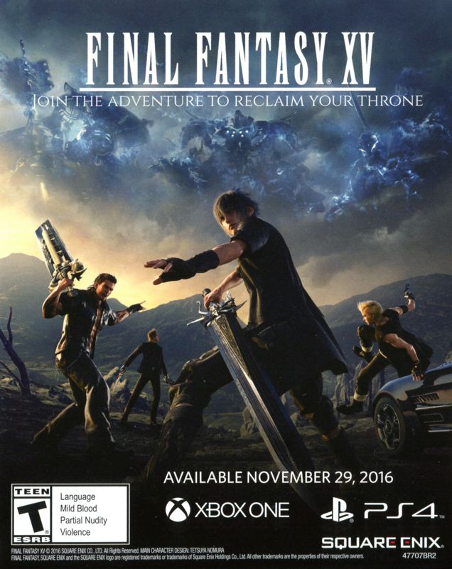 Final Fantasy XV (2016) - MobyGames