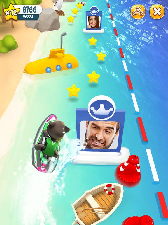 talking tom jetski game