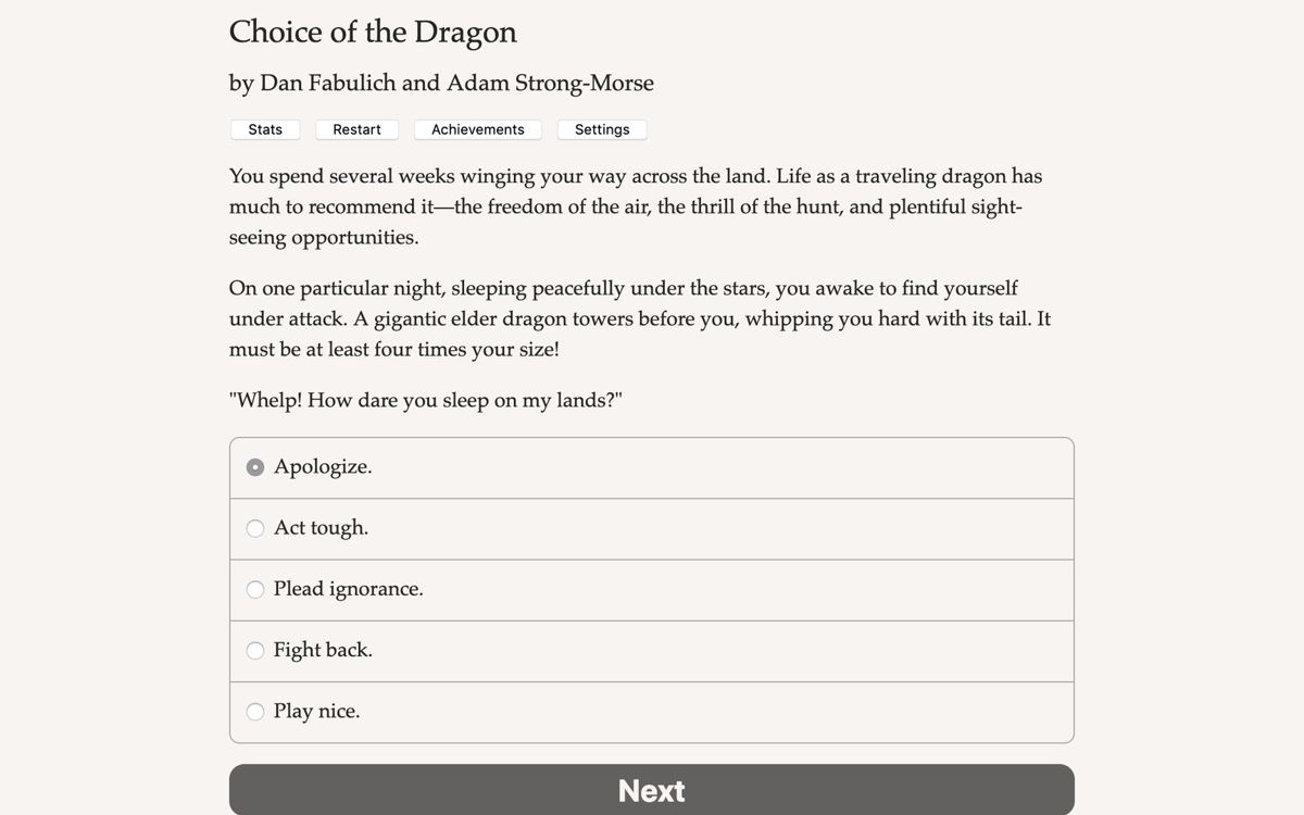 Choice of the Dragon Screenshot (Steam)